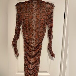 Sheer snakeskin dress